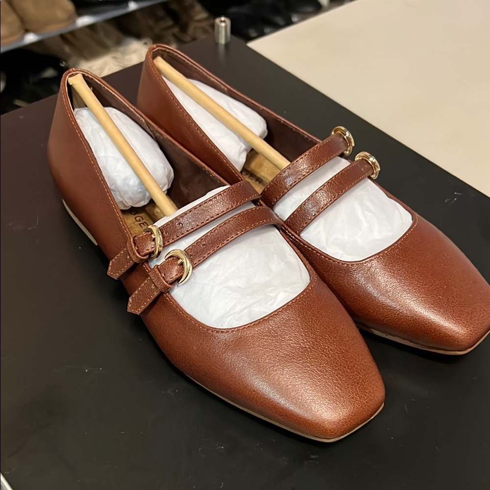New Kelsi Dagger Brown Leather Women's Shoes
